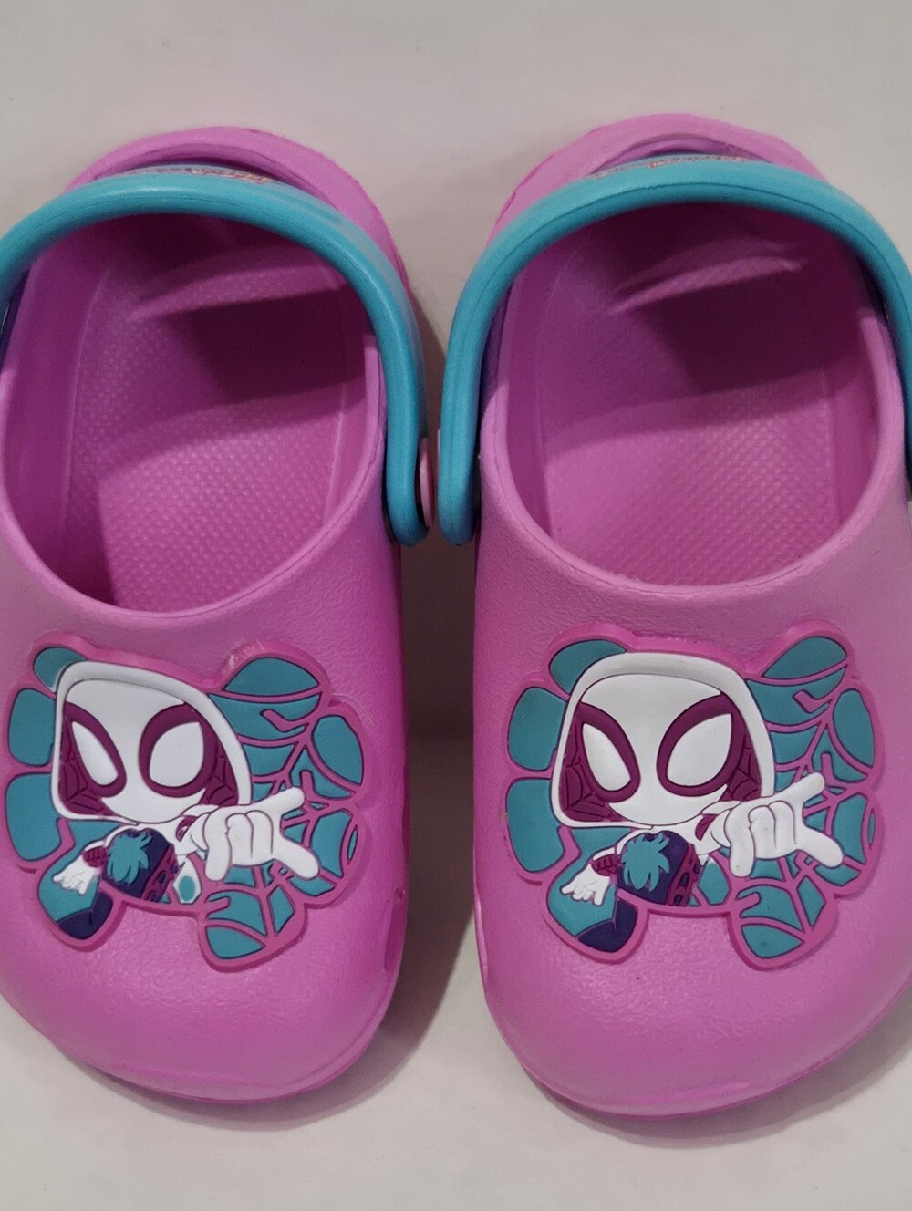 Marvel Pink Clogs Spider-Gwen Ghost Spider Size 5/6
